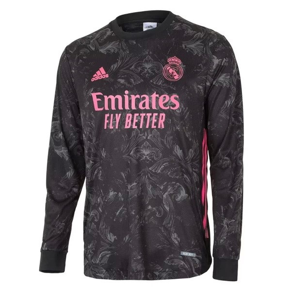 Tailandia Camiseta Real Madrid Replica Tercera Ropa ML 2020/21 Negro